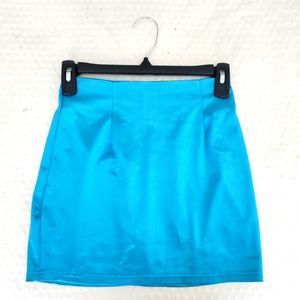 Fashion Nova Mini Skirt Neon Blue Small
